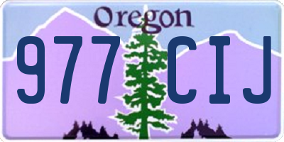 OR license plate 977CIJ