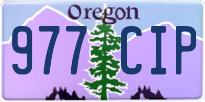OR license plate 977CIP