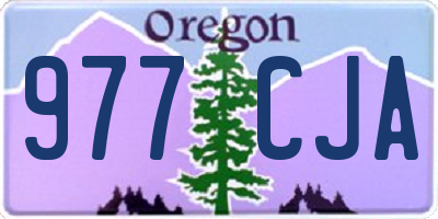 OR license plate 977CJA