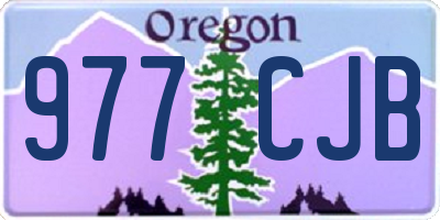 OR license plate 977CJB