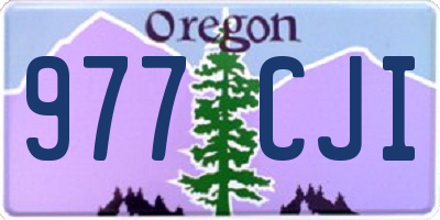 OR license plate 977CJI