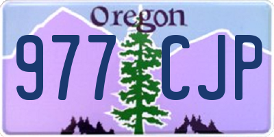 OR license plate 977CJP