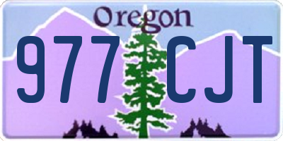 OR license plate 977CJT