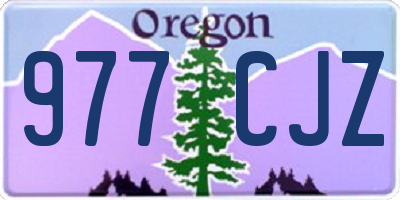 OR license plate 977CJZ