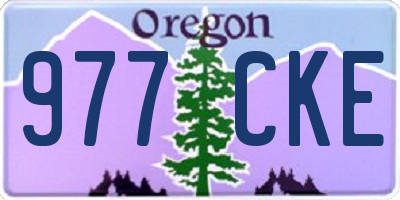 OR license plate 977CKE