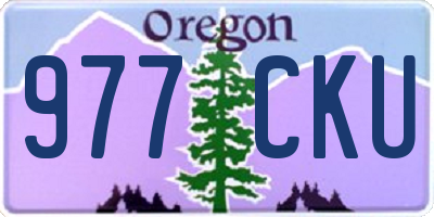 OR license plate 977CKU