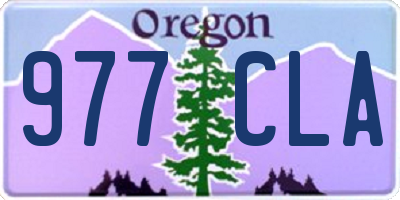 OR license plate 977CLA