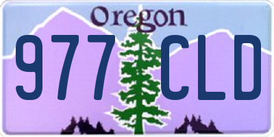 OR license plate 977CLD