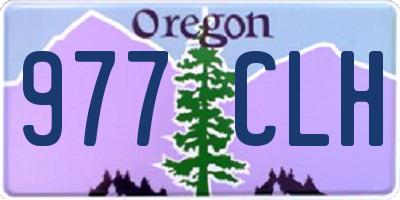 OR license plate 977CLH
