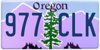 OR license plate 977CLK