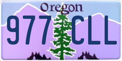 OR license plate 977CLL