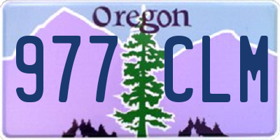 OR license plate 977CLM