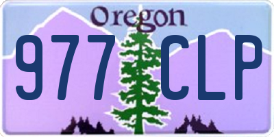 OR license plate 977CLP