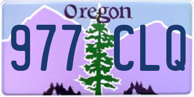 OR license plate 977CLQ