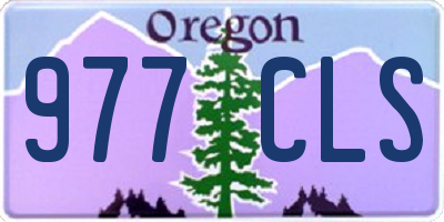 OR license plate 977CLS