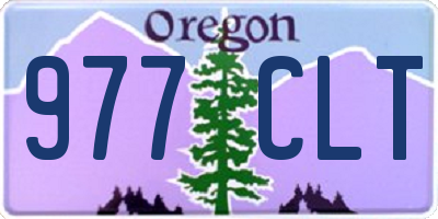 OR license plate 977CLT