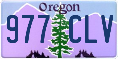 OR license plate 977CLV