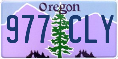 OR license plate 977CLY