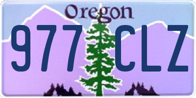 OR license plate 977CLZ