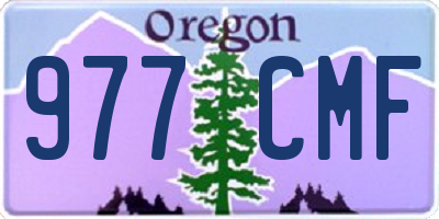 OR license plate 977CMF