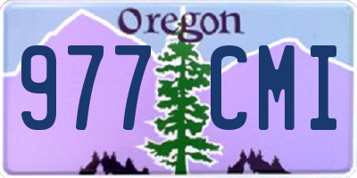 OR license plate 977CMI