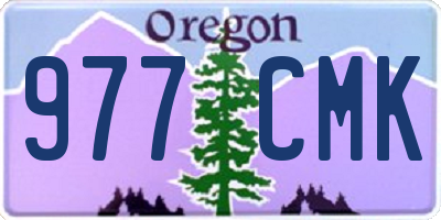 OR license plate 977CMK