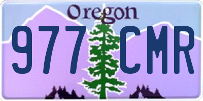 OR license plate 977CMR