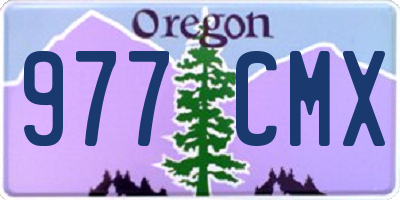 OR license plate 977CMX