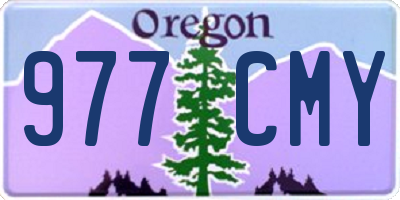 OR license plate 977CMY