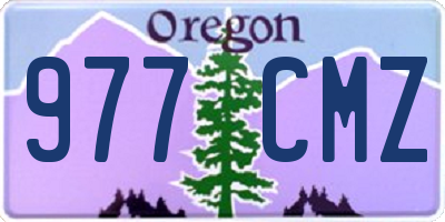 OR license plate 977CMZ