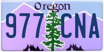 OR license plate 977CNA