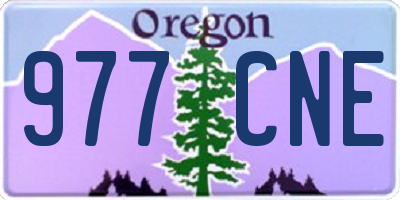 OR license plate 977CNE