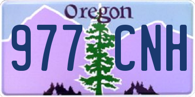 OR license plate 977CNH