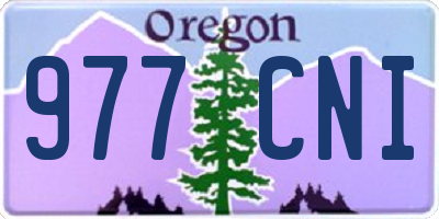 OR license plate 977CNI