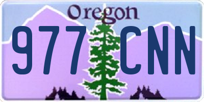 OR license plate 977CNN