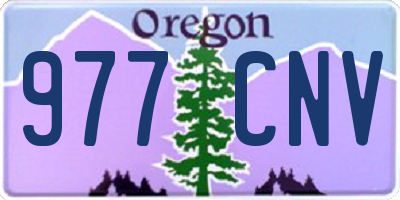 OR license plate 977CNV