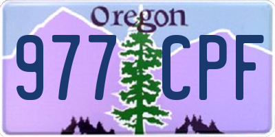 OR license plate 977CPF