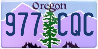 OR license plate 977CQC