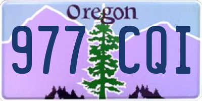 OR license plate 977CQI