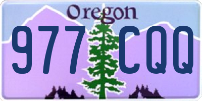 OR license plate 977CQQ
