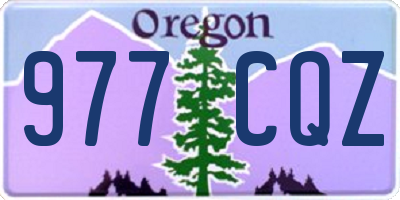 OR license plate 977CQZ