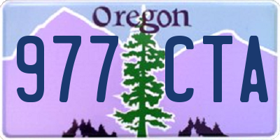 OR license plate 977CTA