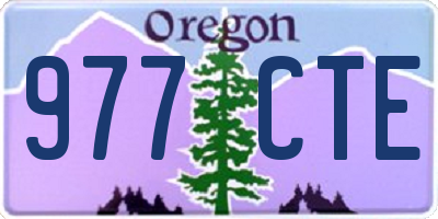 OR license plate 977CTE