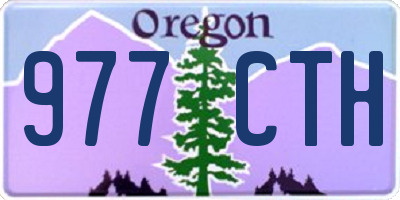 OR license plate 977CTH