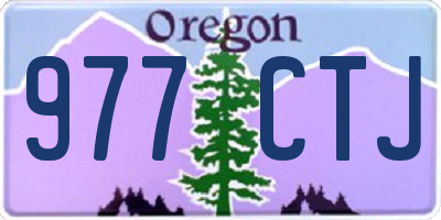 OR license plate 977CTJ