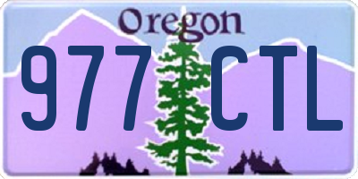 OR license plate 977CTL
