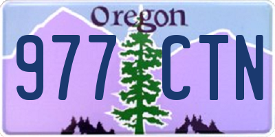 OR license plate 977CTN