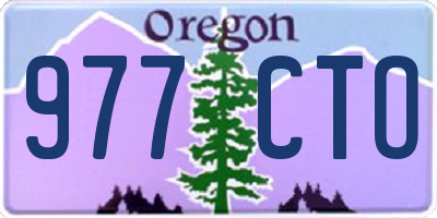 OR license plate 977CTO