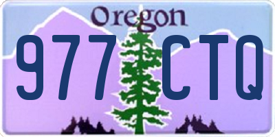 OR license plate 977CTQ