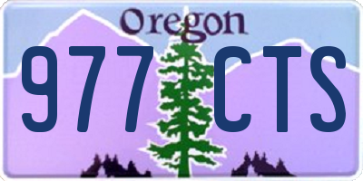 OR license plate 977CTS